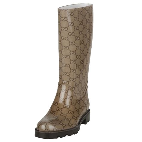 female gucci rain boots|thigh high Gucci boots.